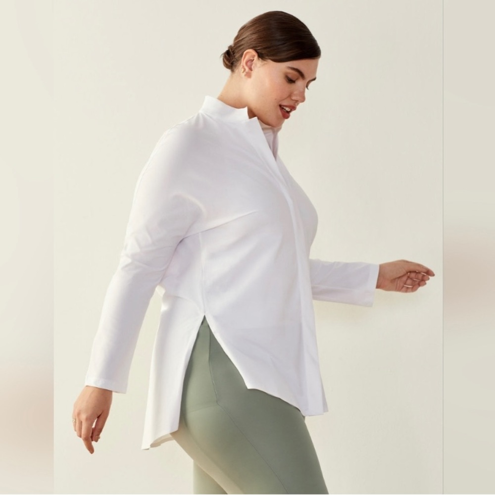 ADAY Something Borrowed Shirt, White Large - Picture 2 of 8